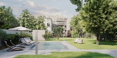 Gartenansicht im Döblinger Projekt von Obenauf