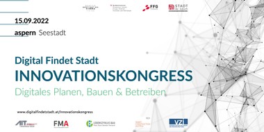 Der Innovationskongress findet am 15. September ab 09:00 Uhr in der Christine-Touaillon-Straße 4, 1220 Wien, statt. © https://www.digitalfindetstadt.at/innovationskongress