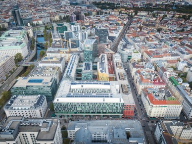 Solaranalage am Dach von Wien Mitte The Mail. (c) WIEN MITTE The Mall