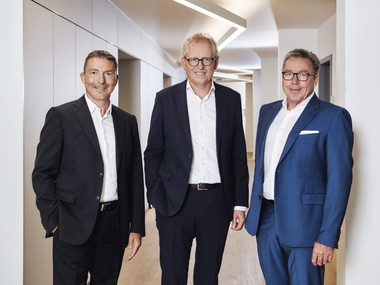 v.l.n.r: Georg Erdmann, Klaus Schmitt und Andreas Kolb (c) Domicil Real Estate 