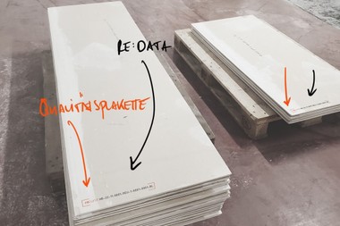 re:unit-Gipskartonplatte mit Qualitätssiegel. (c) Greyfield Group