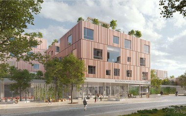 Visualisierung Wien Nordwestbahnhof Bildungscampus