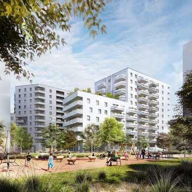 Dachgleiche im Nordbahnviertel