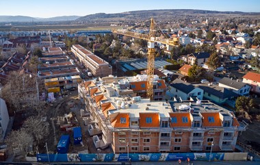  Dachgleiche bei dem Projekt "Goldene Zeiten" ins Stammersdorf.