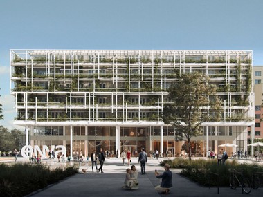 Ein Rendering des Bürokomplexes Enna