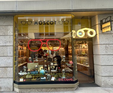 Das Geschäftslokal in der Brandstätte.