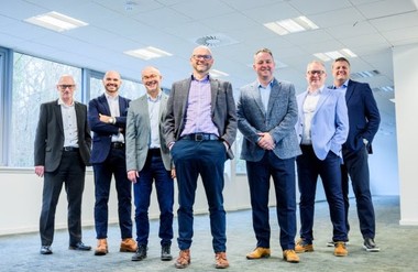 Alan Affleck (Partner von RSP), Barry McAvoy (Partner von RSP), Ian Rogers (Partner von RSP), Kenneth Wood (Geschäftsführer von Drees & Sommer UK und Partner von Drees & Sommer), Graeme Fraser (Partner von RSP), Craig Dickson (Partner von RSP), Neil Fyles (Geschäftsführer von Drees & Sommer UK) © RSP – Part of Drees & Sommer, Drees & Sommer  
 