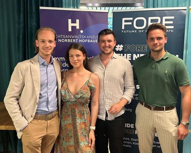 Norbert Hofbauer, Rechtsanwaltskanzlei Dr. Norbert Hofbauer, Anna Freundlinger, Standortleitung FORE Linz, Lorenz Prenneis, Prenneis Immobilien, Stefan Nöhmer, NT-Invest. 