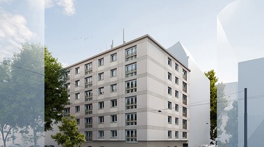 Durch bauliche und energietechnische Maßnahmen wird das Gebäude vollständig dekarbonisiert.