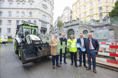 Startschuss für das Pilotprojekt CO2-neutraler Bautrupp.