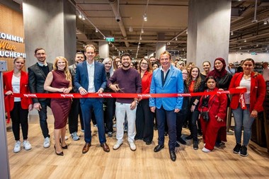 Die Eröffnung des Stores.