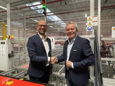  

Thomas Hagen, AutoStore Consulting Alliance Director EMEA und Christian Vogt, Geschäftsführer DLH Real Estate Austria.