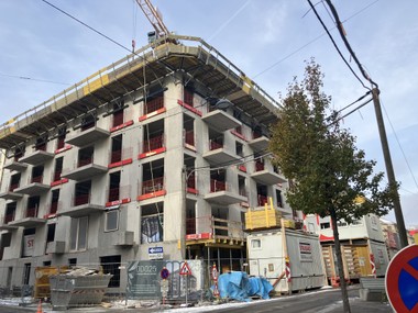 Baufortschritt in der Odoakergasse 25