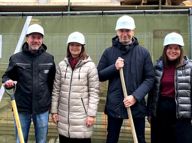 Der Spatenstich für das Obenauf-Projekt.