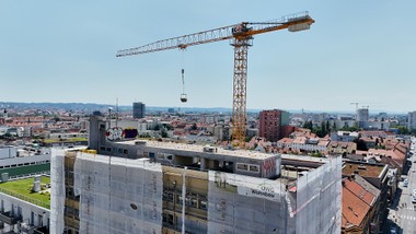 Umbau Hochhaus in der Grazer Arnold-Luschin-Gasse