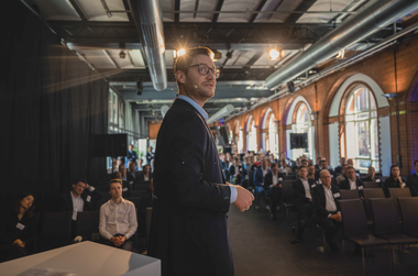 Andreas Höfner, Geschäftsführer Garbe Capital und Strategy auf der Garbe Vordenker Konferenz 2024