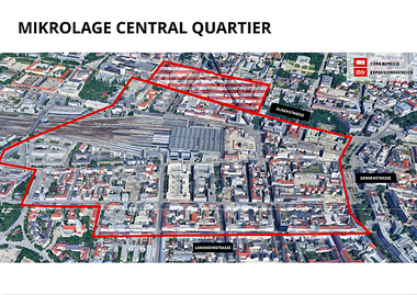 Das Areal am Münchner Hauptbahnhof