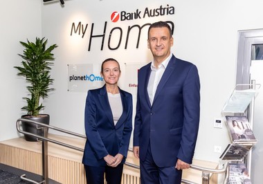 Daniela Barco, Privatkundenvorständin der UniCredit Bank Austria; Ivan Vlaho, CEO der UniCredit Bank Austria