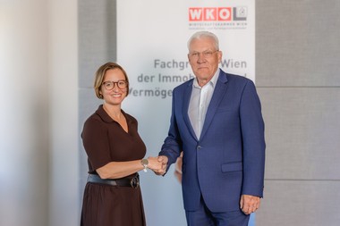 Staffelübergabe bei der Wiener Immobilien- und Vermögenstreuhänder.