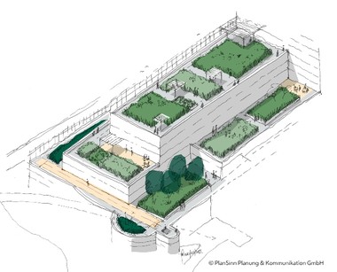 Erdberg: Neues Hochhaus und Dachpark