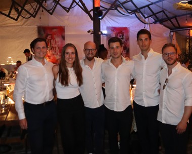 v.l.n.r. Patrick Strohmeier (LZH Group), Anna Gross (smash group), David Beran (IMMOunited), Lukas Semelmayer (Semelmayer Immobilien), Mathias Wieser (hero group), Bastian Helfrich (hero group)