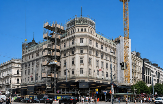 Das Hotel Bristol in Wien wird noch bis Ende 2027 generalsaniert.