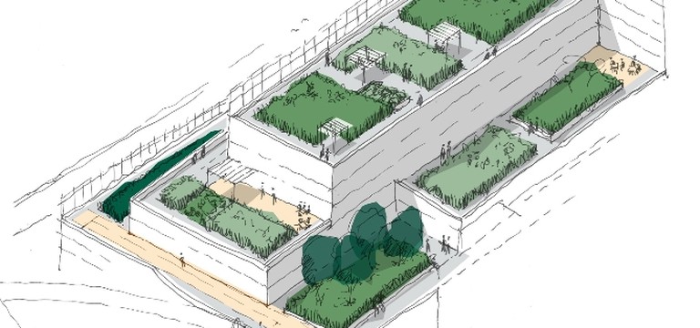 Erdberg: Neues Hochhaus und Dachpark